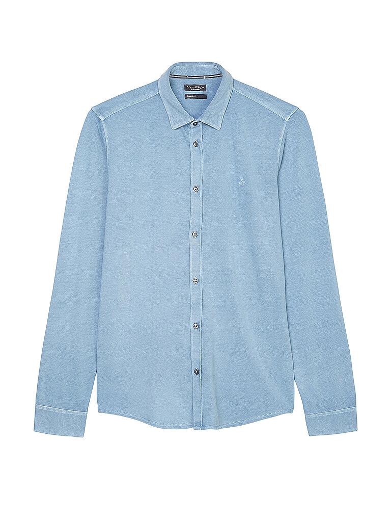 MARC O'POLO Jerseyhemd blau | M